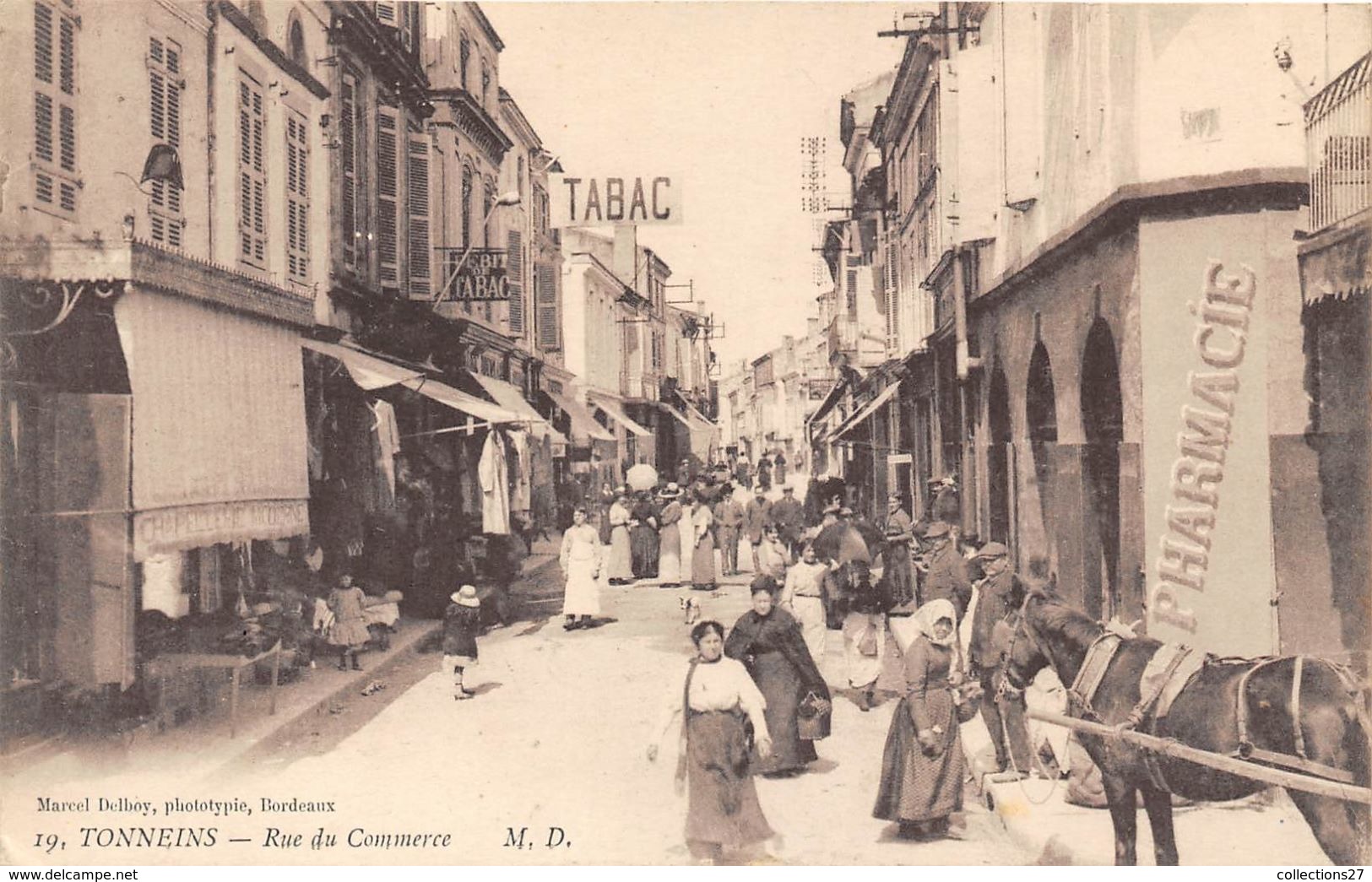 47-TONNEINS- RUE DU COMMERCE - Tonneins