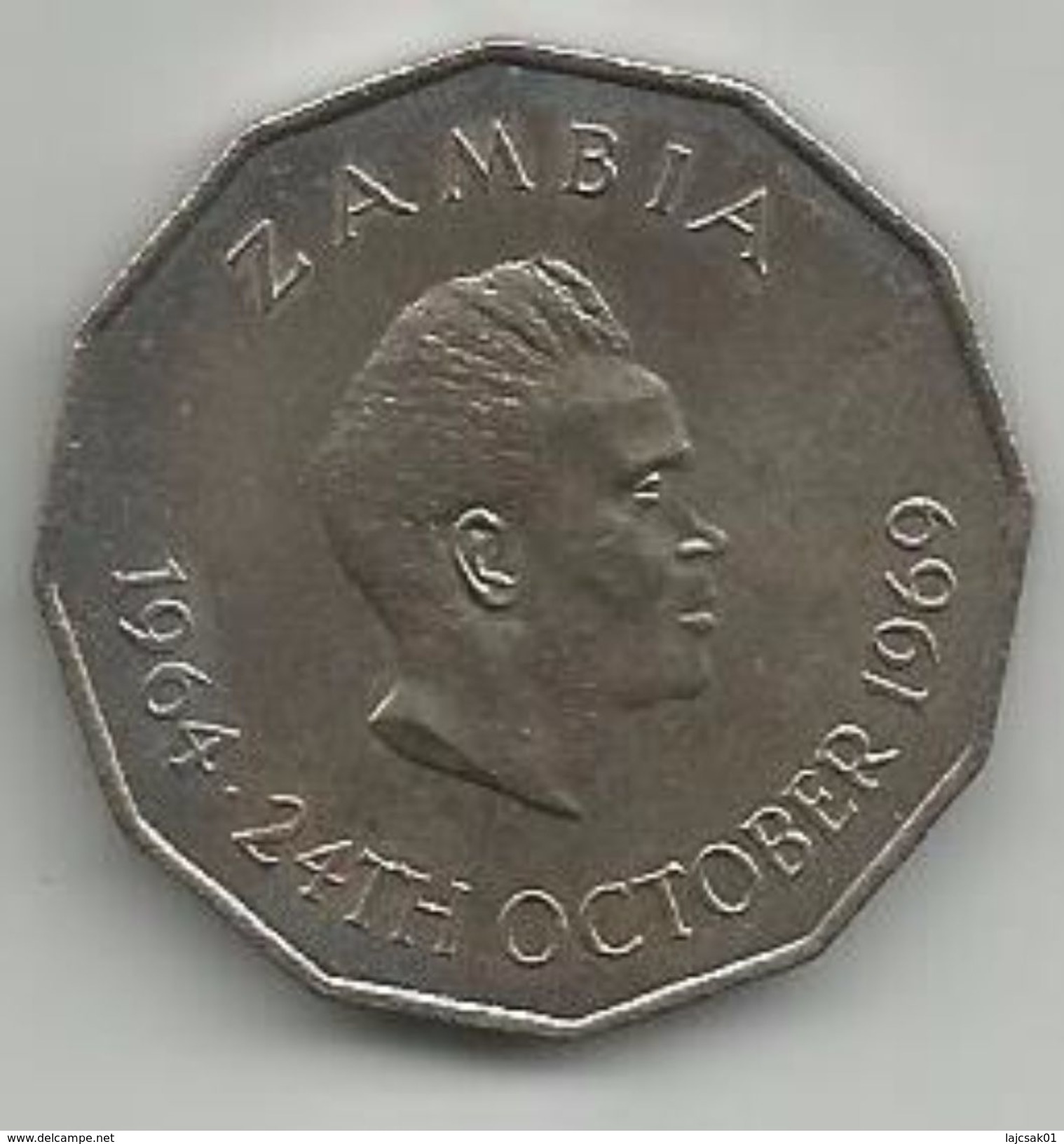 Zambia 50 Ngwee 1969. KM#14 FAO - Zambie