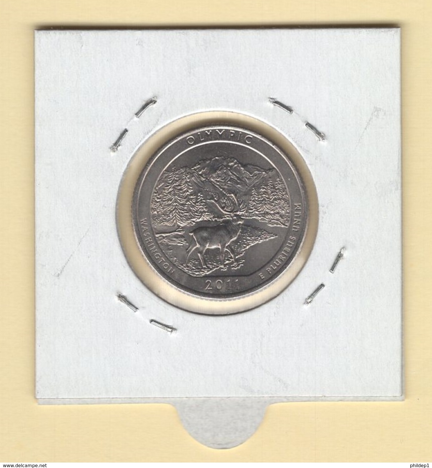 USA. 1/4 $ "Olympic National Park 2011 P" (b). KM #496. Qualité. - 1999-2009: State Quarters