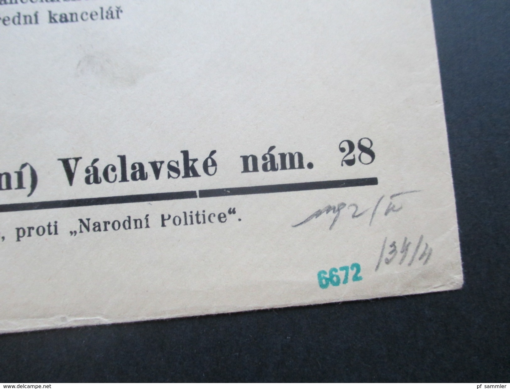 Slovensko/Slowakei 1941 Zensurpost/Zensur Der Wehrmacht/Mehrfachzensur.Grüner/roter Stempel. Nach Prag. Narodni Politice - Storia Postale