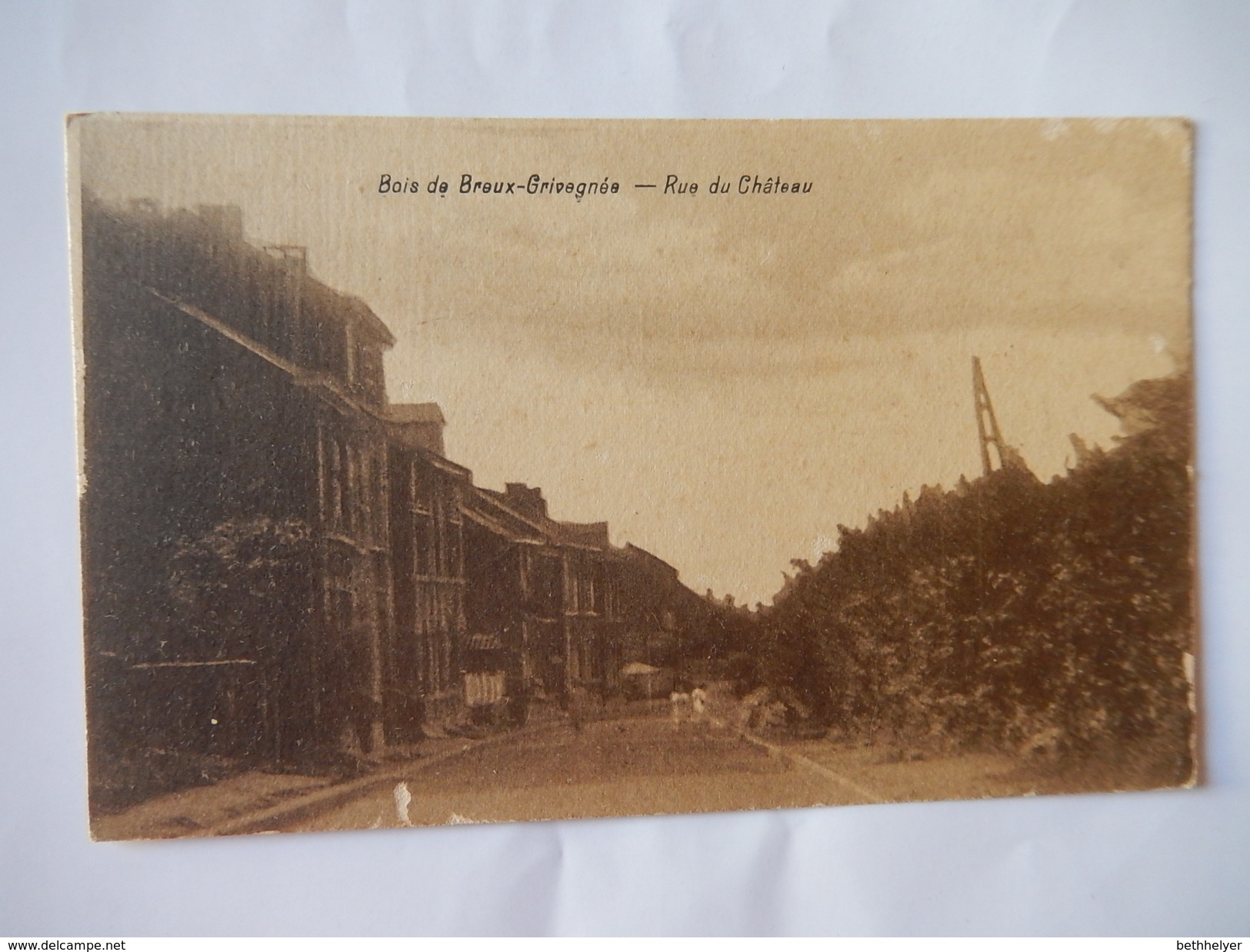 CPA - RARE- BOIS DE BREUX GRIVEGNEE - RUE DU CHATEAU - R4630 - Autres & Non Classés