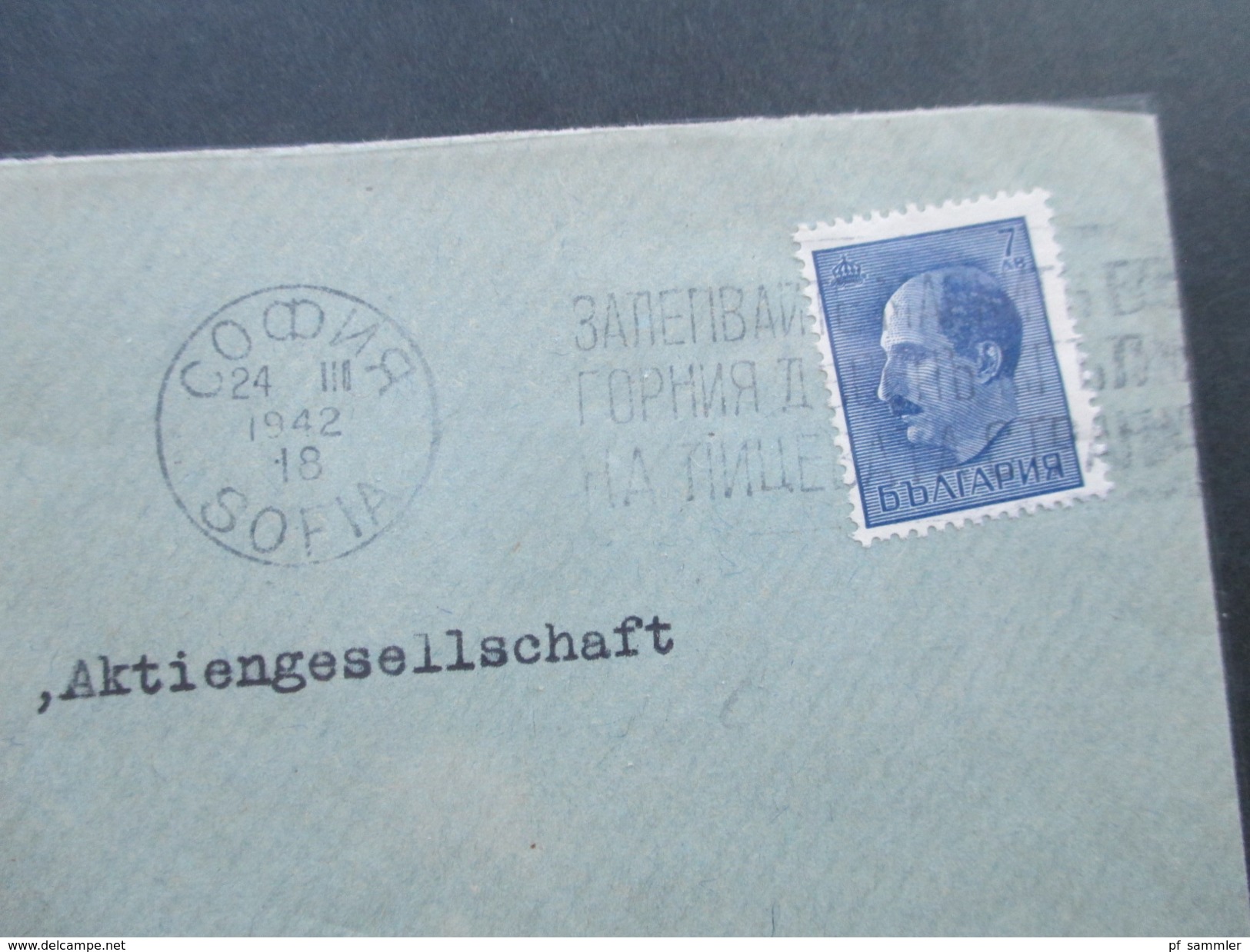 Bulgarien 1942 Zensurpost / Mehrfachzensur. Sofia - Cilli / Celje Slowenien Untersteiermark. Grüne Zensurstempel - Cartas & Documentos