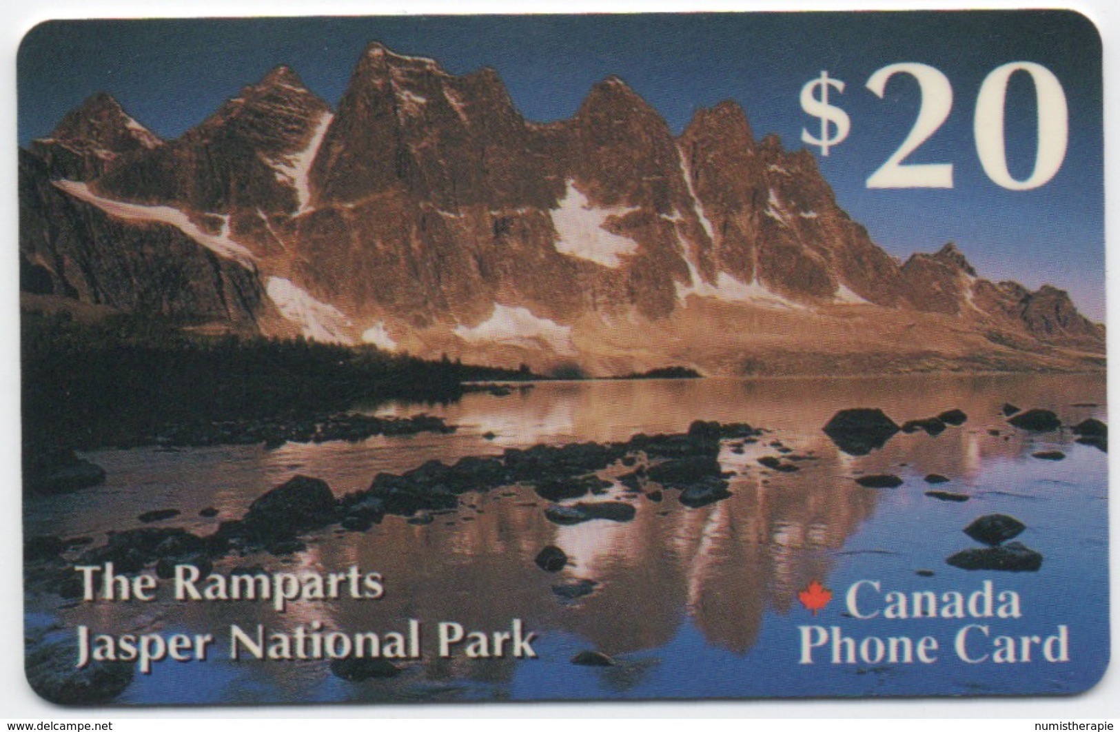 Canada Phone Card : The Ramparts Jasper National Park $20 - Canada