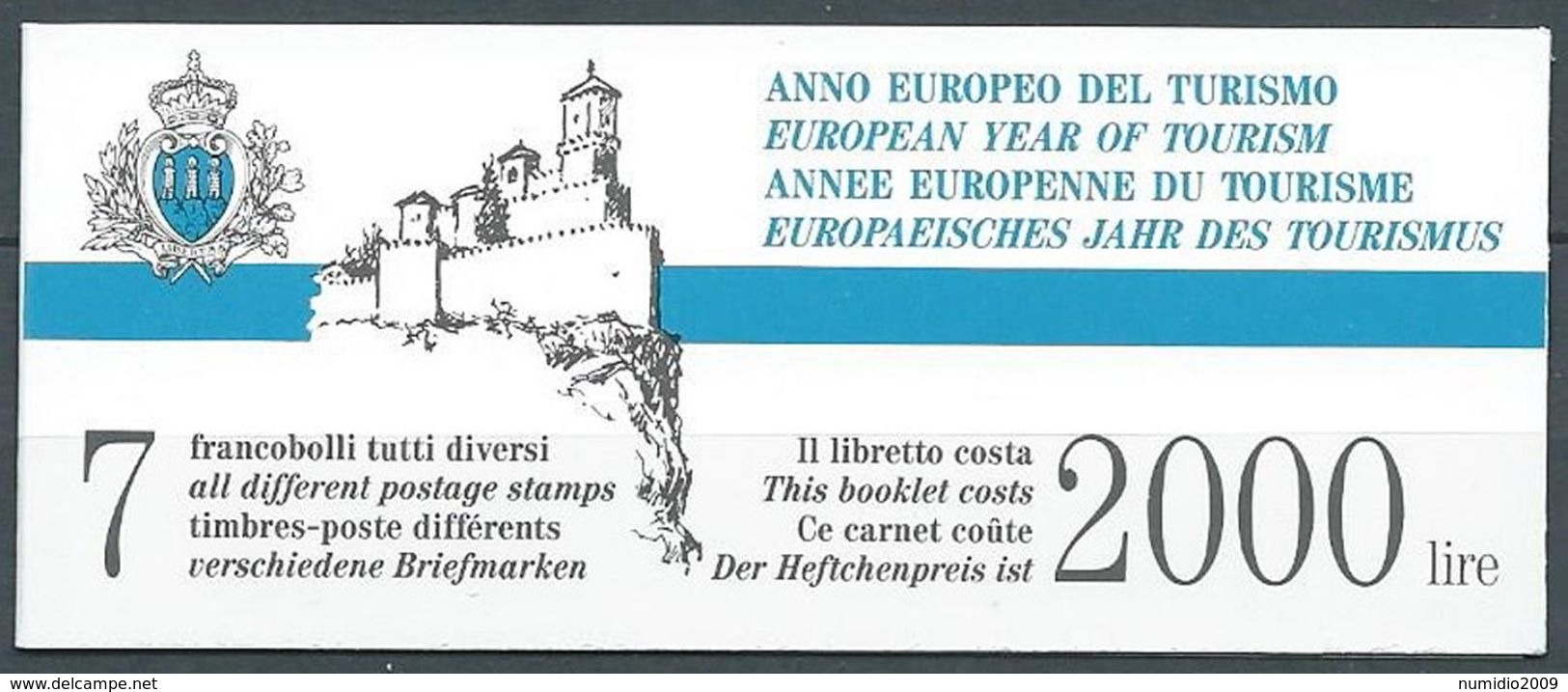 1990 SAN MARINO LIBRETTO TURISMO MNH ** - ED - Postzegelboekjes