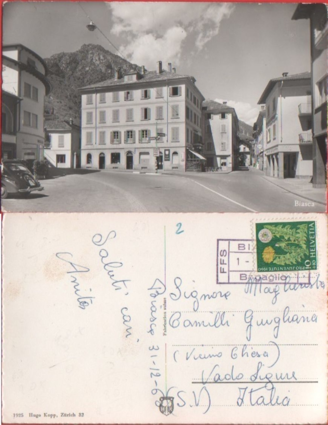 Biasca. Viaggiata 1968 - Biasca