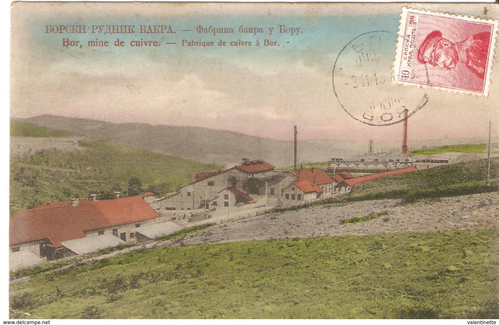 Mines De Cuivre En Serbie1913 - Bergbau