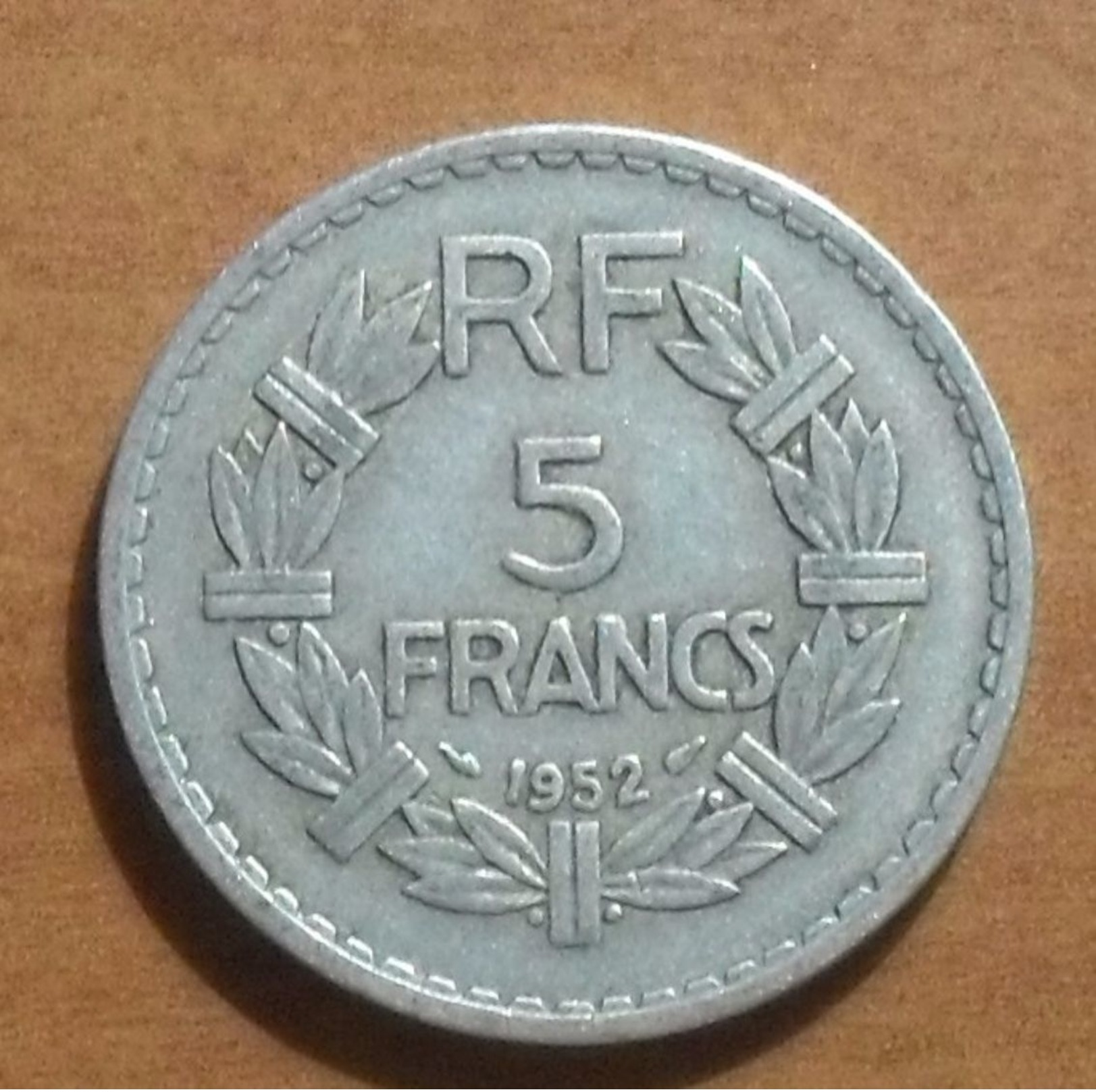 1952 - France - 5 FRANCS, Lavrillier, KM 888b.1, Gad 766a - Altri & Non Classificati