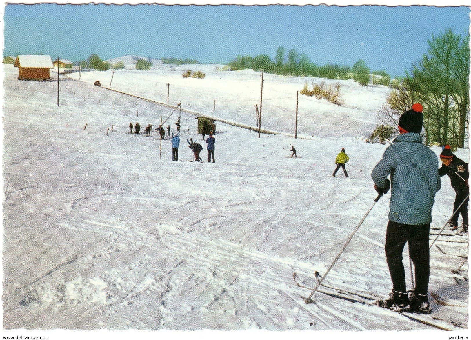 THOLLON LES MEMISES - Les Pistes Et Le Remonte-pente. - Thollon