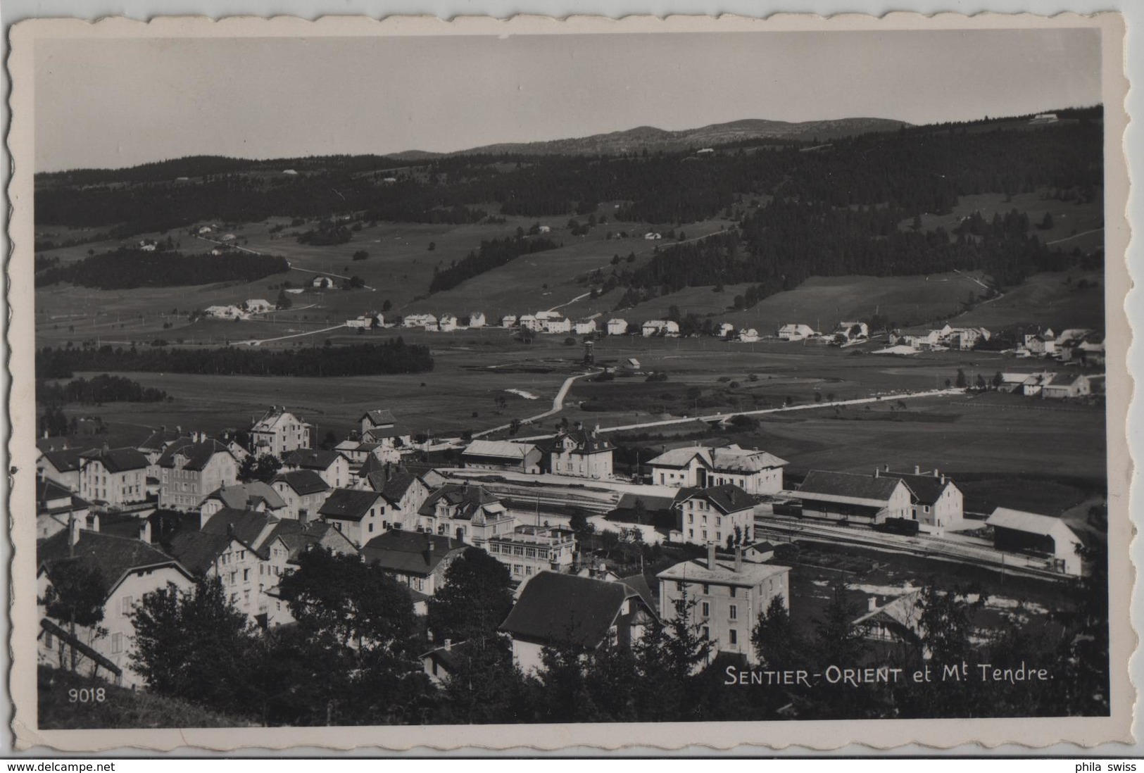 Sentier-Orient Et Mont Tendre Avec Gare Bahnhof - Photo: Perrochet - Roche