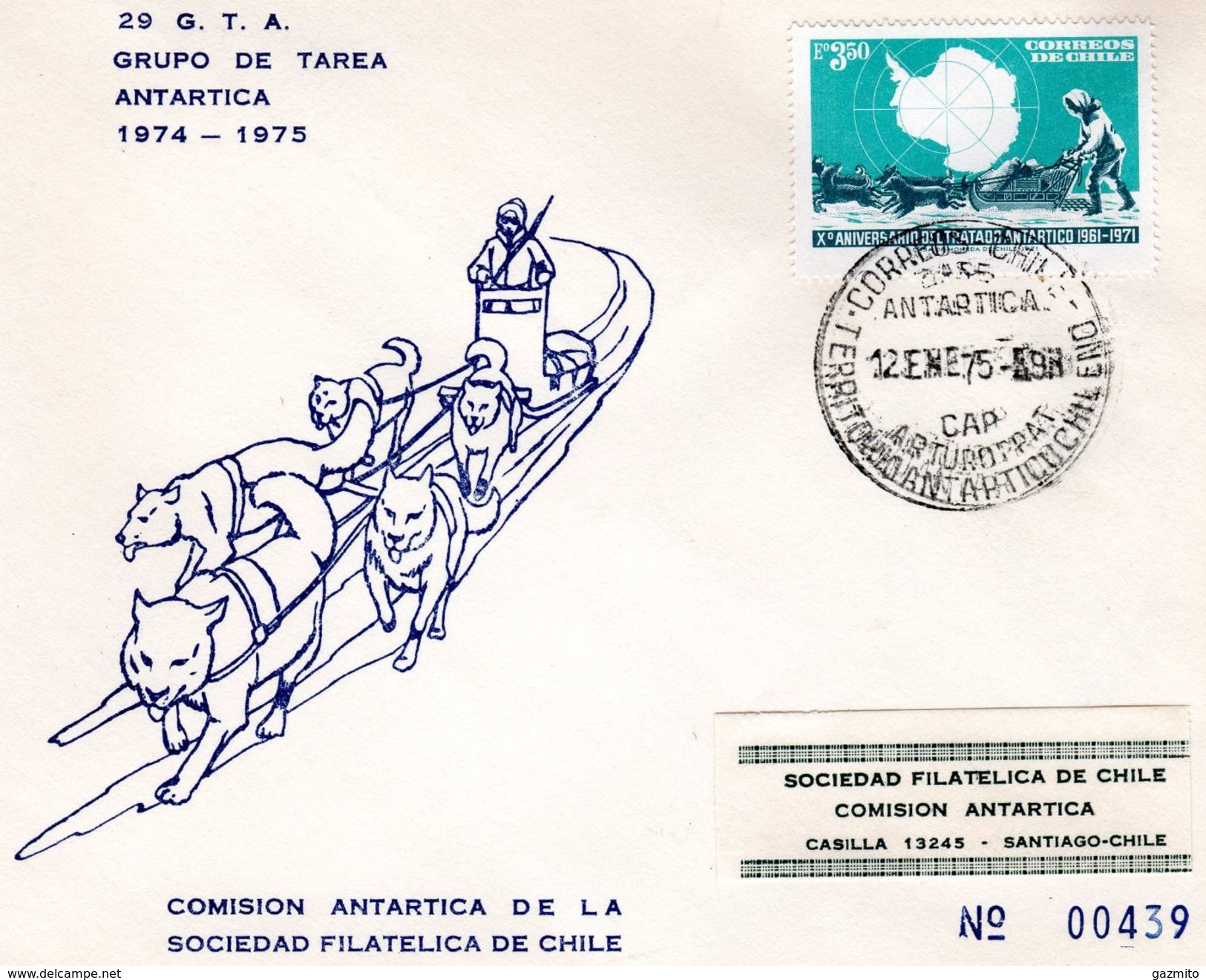 Cile 1975, Antartic Base Arturo Prat, Polar Cover - Research Programs
