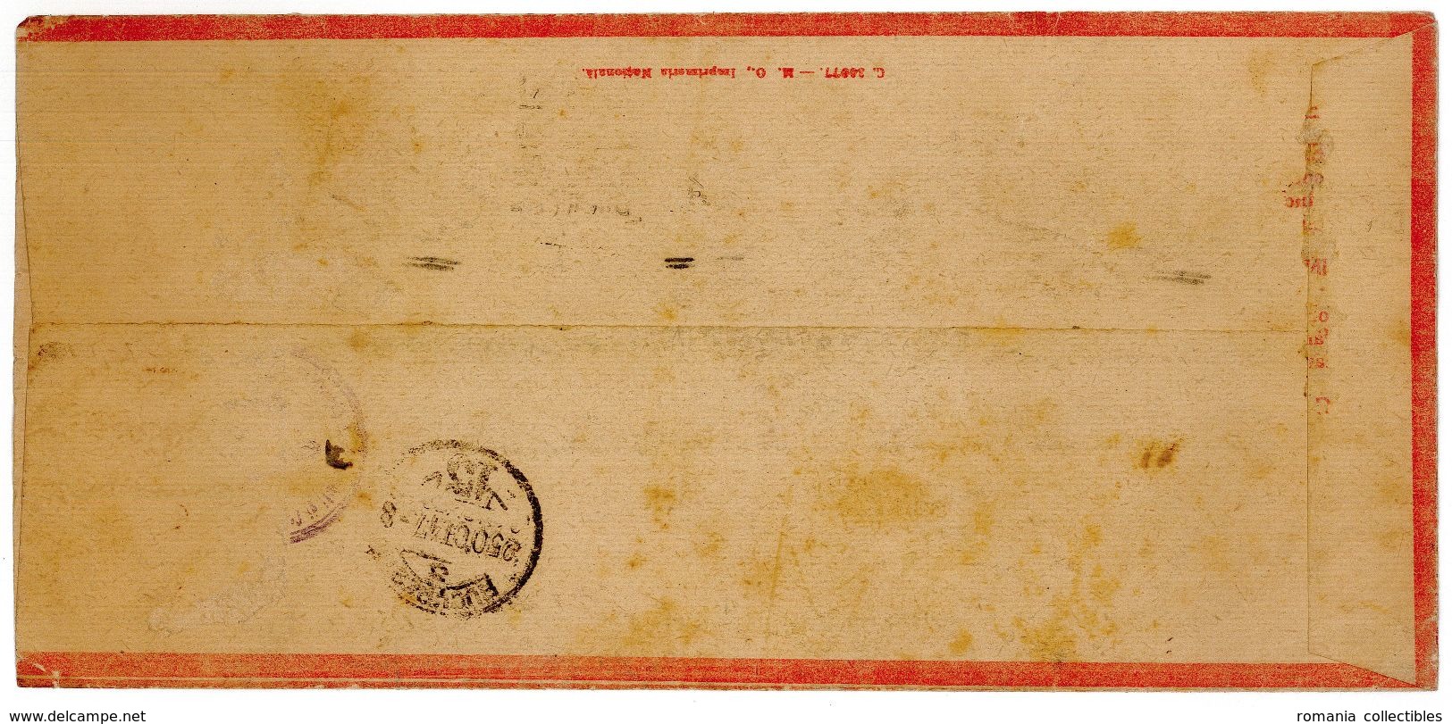 Romania, 1947, Vintage Account Statement Envelope, Romanian Savings Bank - CEC - Assegni & Assegni Di Viaggio