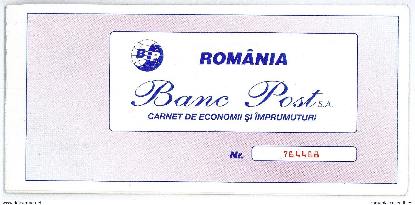 Romania, 1997, Vintage Bank Checkbook / Term Savings Book - Banc Post - Assegni & Assegni Di Viaggio