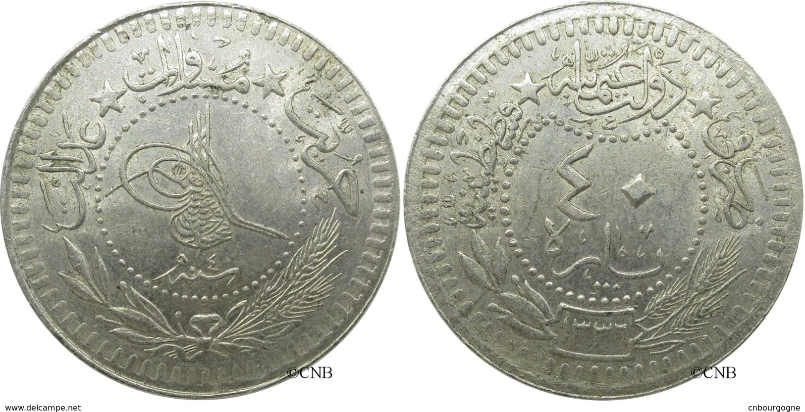 Empire Ottoman - Mehmed VI - 40 Para AH1336/4 (1920) - SUP - Mon1896 - Autres – Asie