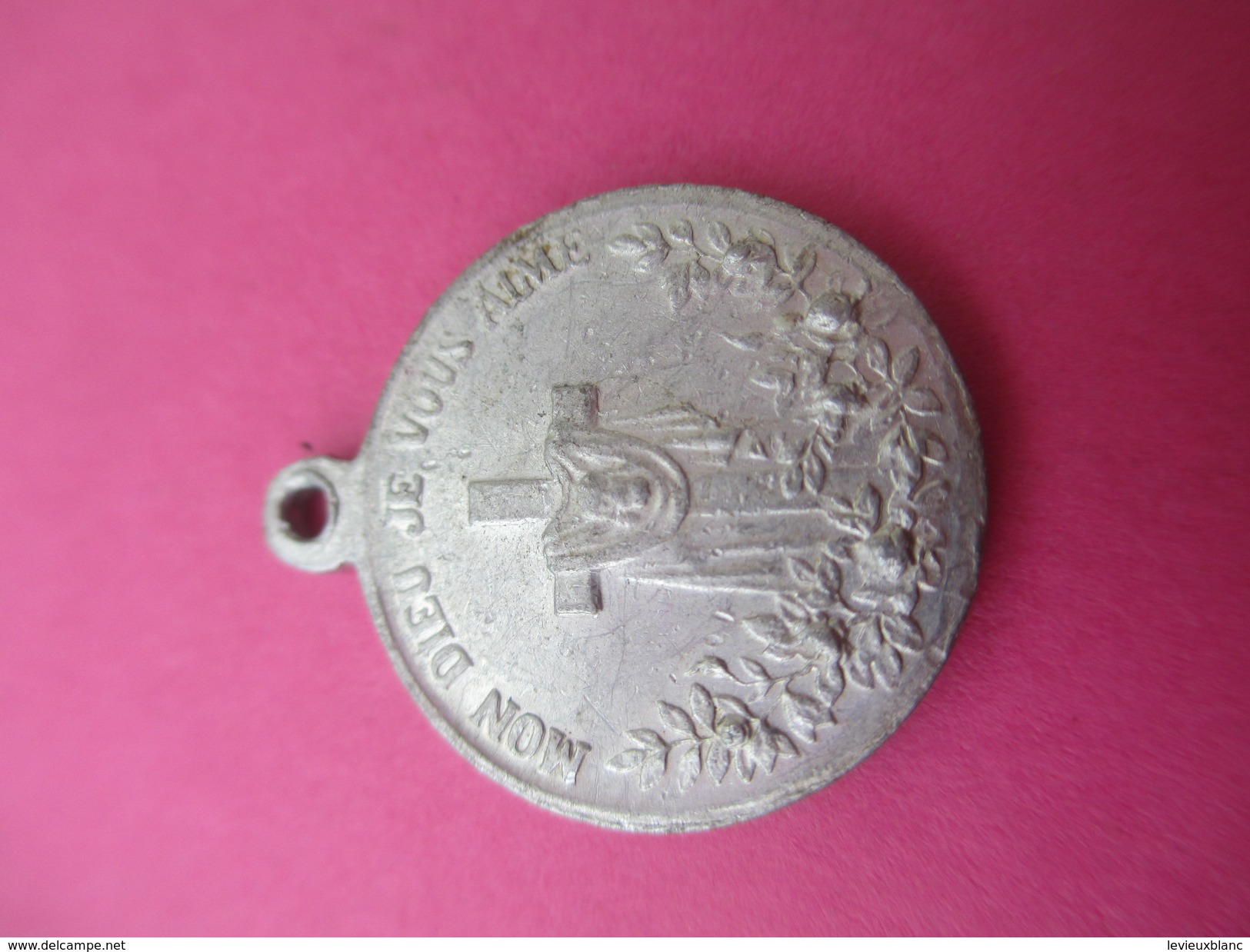 Petite Médaille Religieuse Ancienne /Sainte Thérése De L'enfant Jésus/Mon Dieu Je Vous Aime/Début XXéme Siécle    CAN444 - Godsdienst & Esoterisme