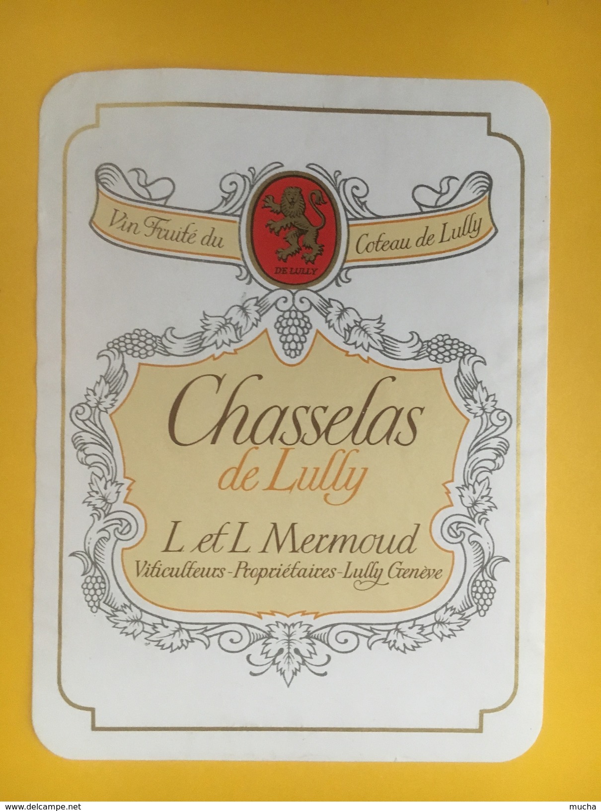 4950 -  Chasselas De Lully Mermoud Genève - Autres & Non Classés