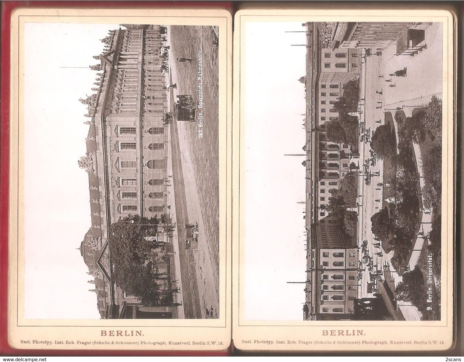 BERLIN - POTSDAM - Album 50 photos 19è siècle  Phototyp. Inst. Rob. Prager (Schultz & Schlenner) Foto, Fotografie, photo