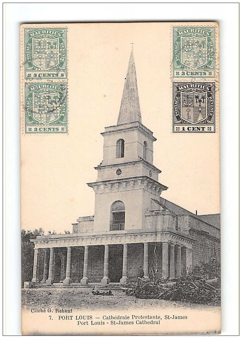 CPA Maurice Port Louis Cathedrale Protestante St James - Maurice