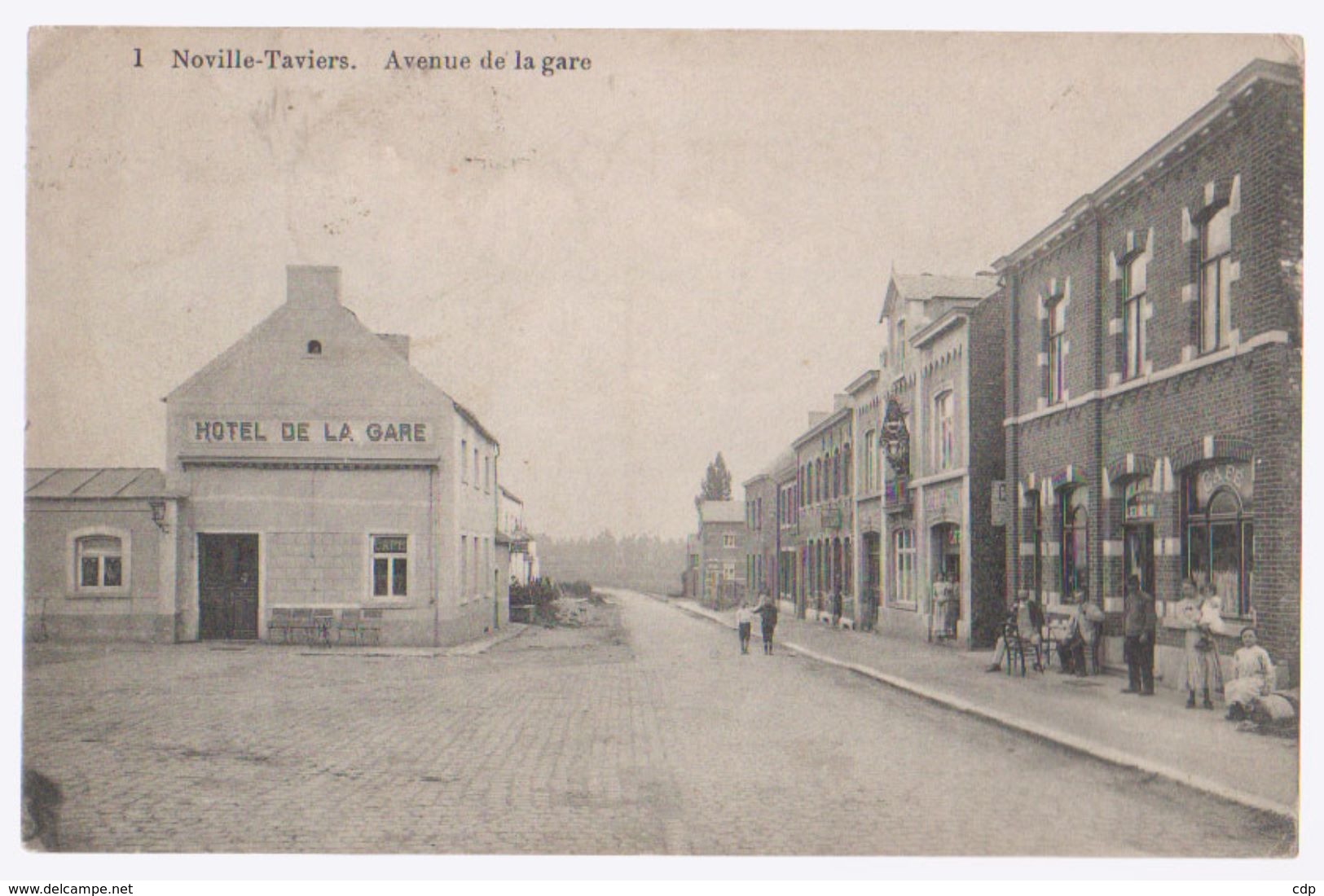 Cpa Noville Taviers  Hotel  1913 - Eghezée