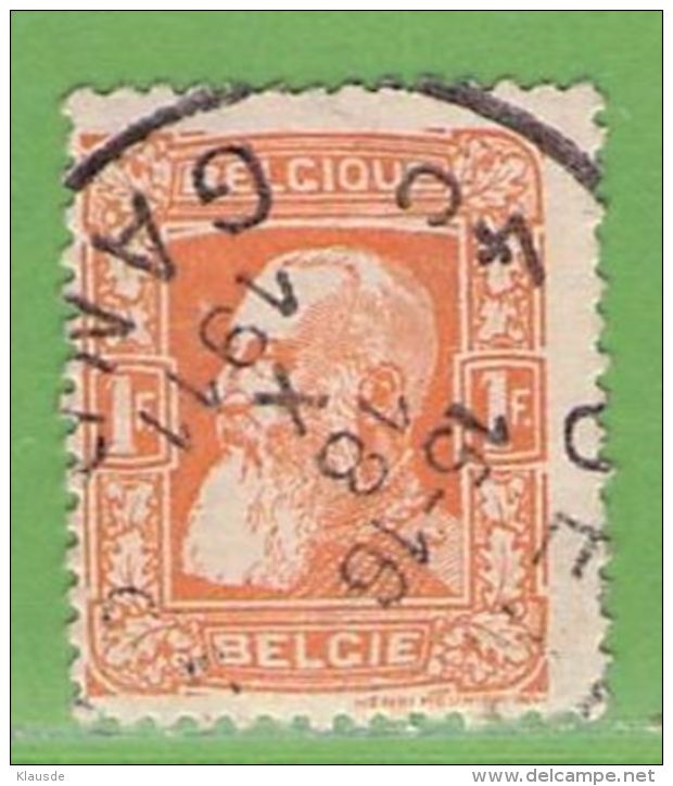 MiNr.76b O Belgien - 1905 Breiter Bart
