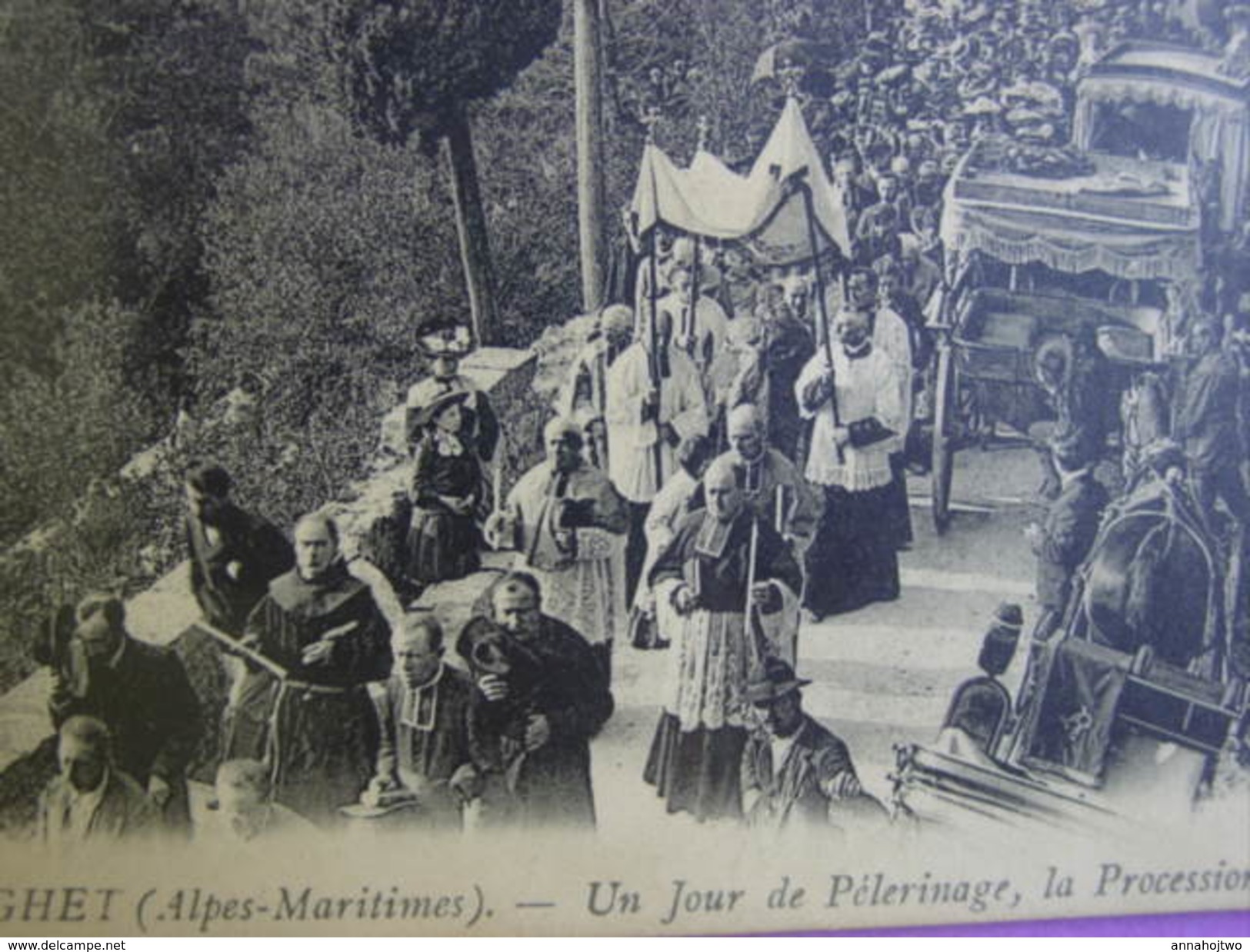 *LAGHET (Alpes-Marit.)-Un Jour De Pélerinage,la Procession * 1913 - - Andere & Zonder Classificatie