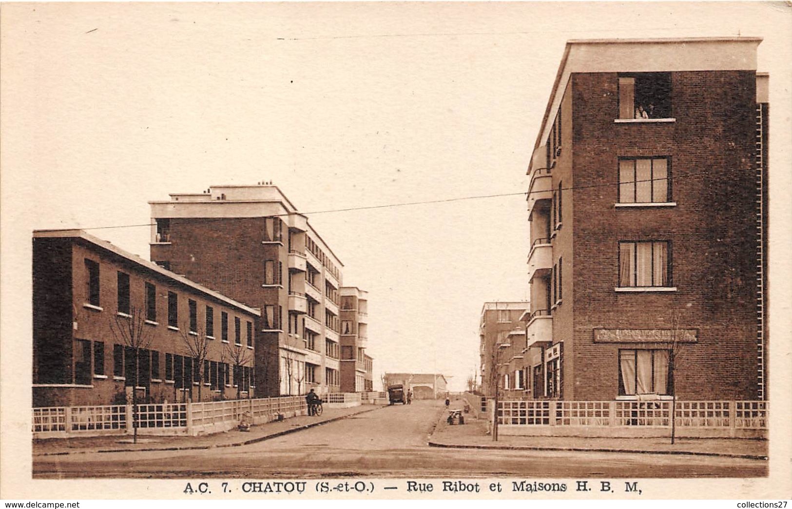 78-CHATOU- RUE RIBOT- ET MAISON H.B.M. - Chatou