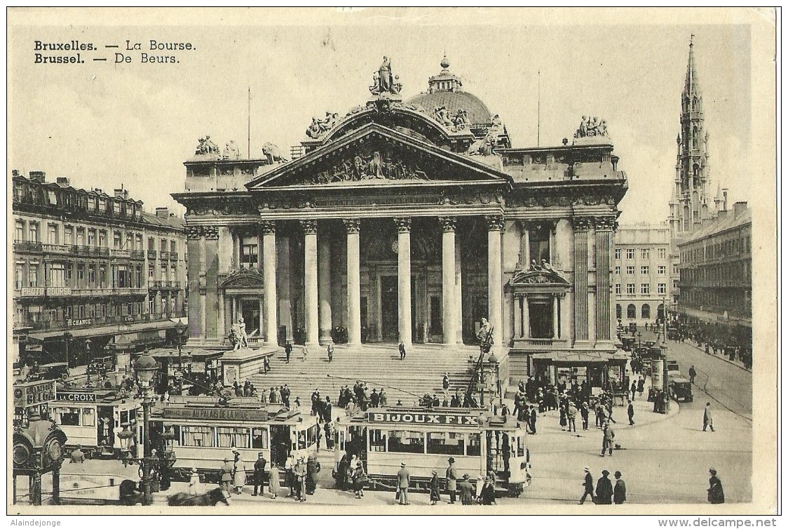 Bruxelles Brussel La Bourse  De Beurs Tram  Ramsa - Transport Urbain En Surface