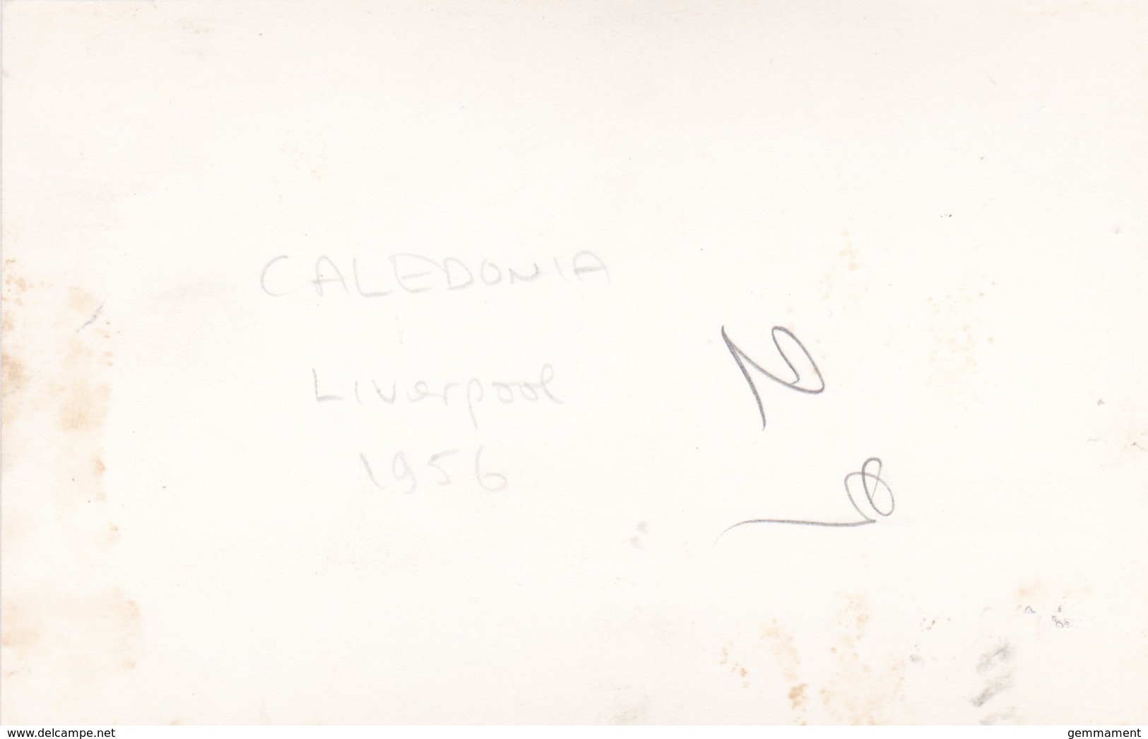 CALEDONIA. LIVERPOOL 1956 - Steamers