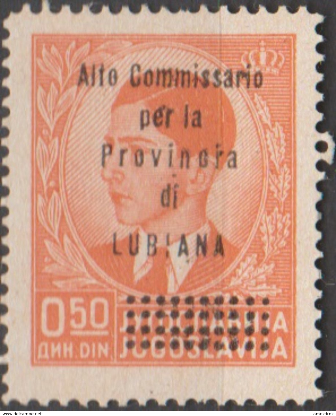 Italie Lubiana N° 43  NMH  (J1) - Occ. Allemande: Lubiana