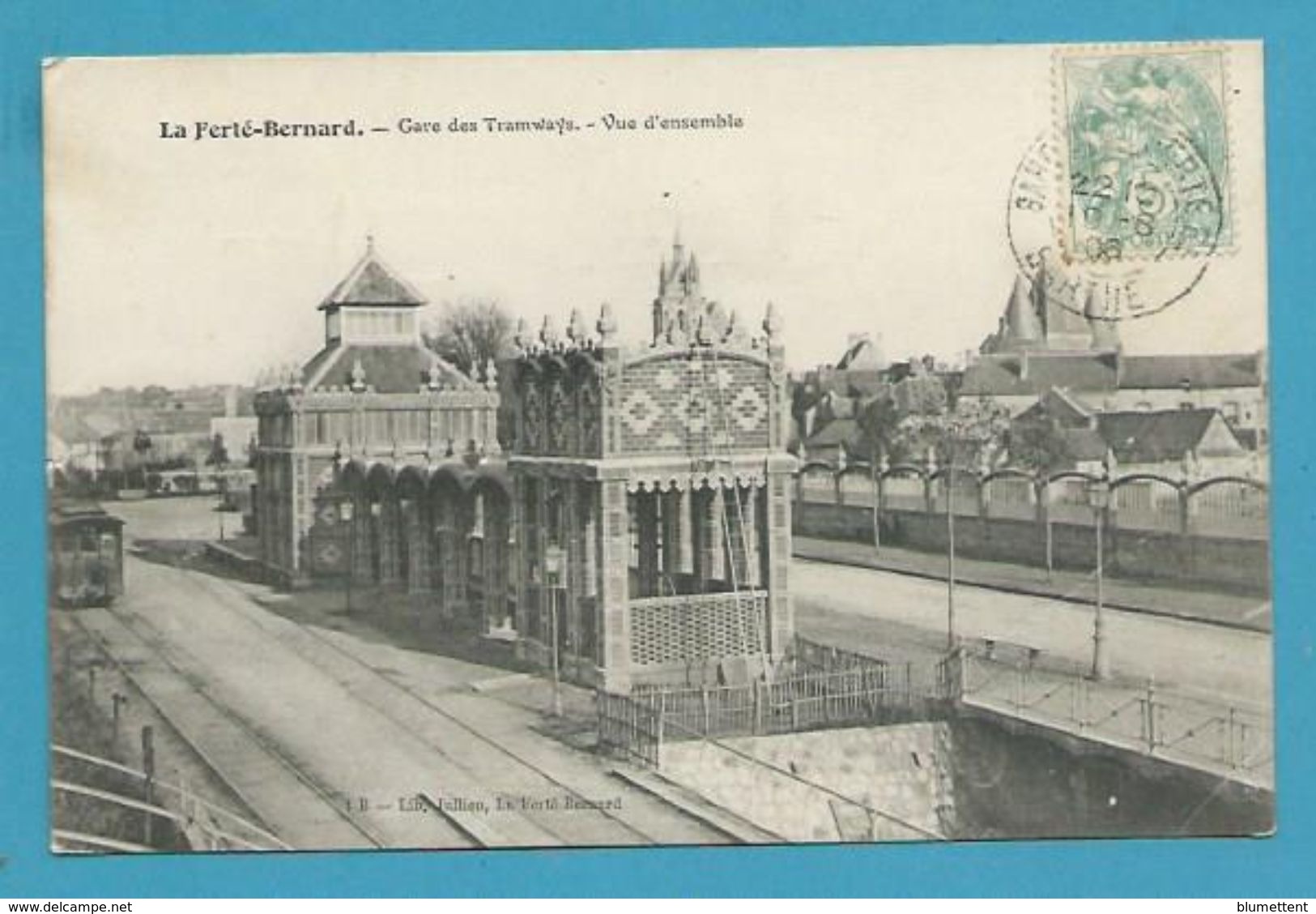 CPA Chemin De Fer Gare Des Tramways - Train LA FERTE-BERNARD 72 - La Ferte Bernard