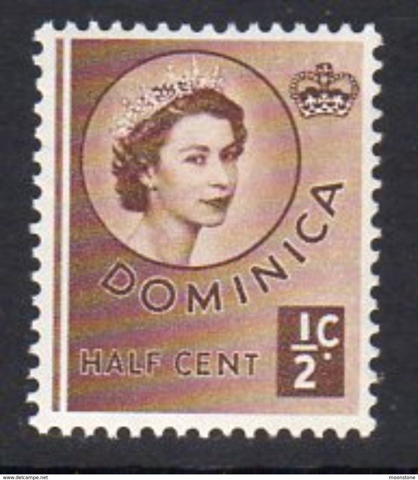 Dominica 1954-62 ½c Queen's Head Definitive, MNH, SG 140 - Dominica (...-1978)