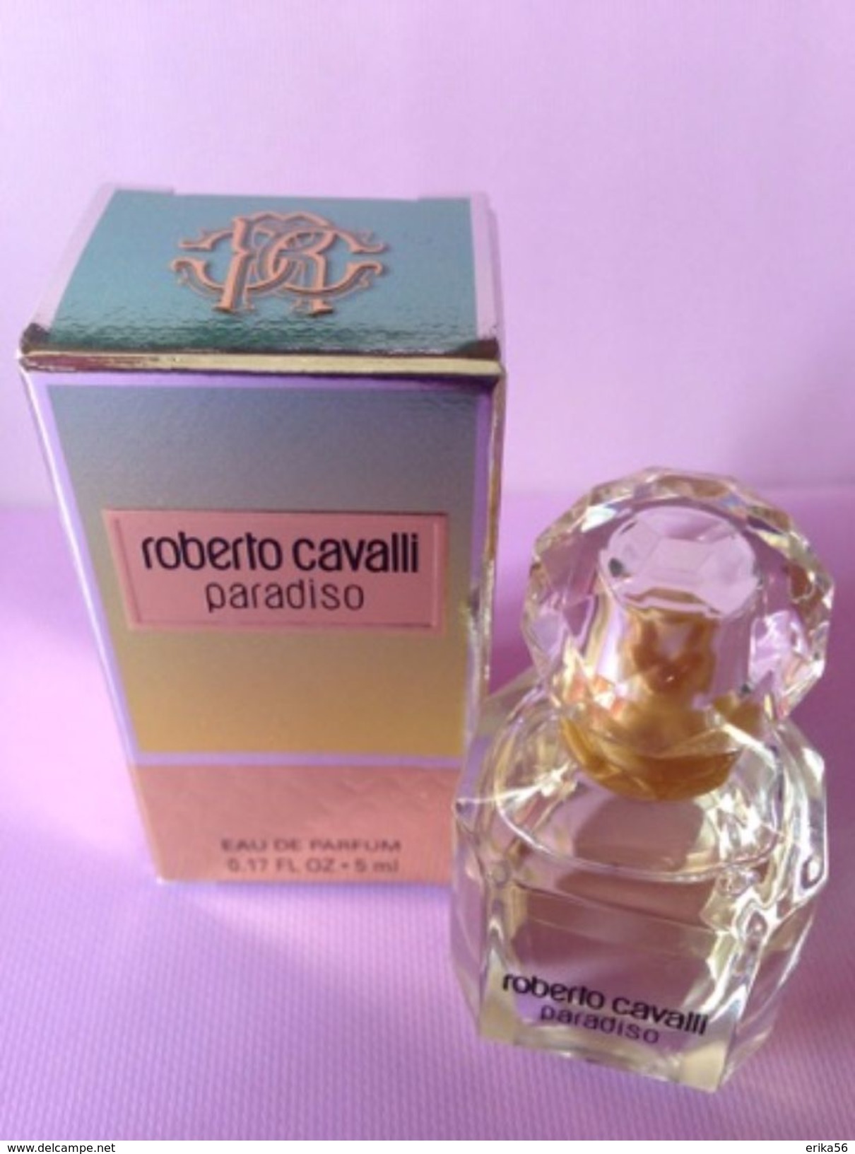PARADISO De ROBERTO CAVALLI  - Eau De Parfum 5 Ml - Miniaturen Flesjes Dame (met Doos)