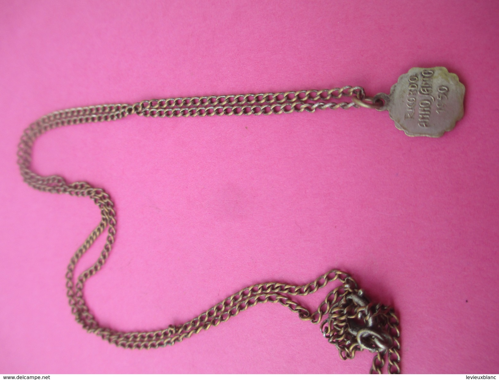 Mini Médaille Religieuse Ancienne+ Chaine/Pie XII Pont Max /Année Sainte/Ricordo Anno Santo / XXéme Siécle/1950   CAN463 - Religión & Esoterismo