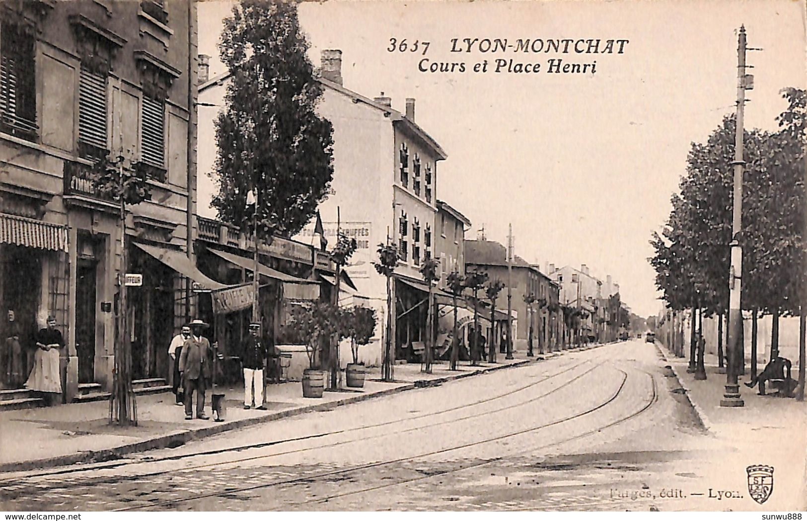 69 - Lyon Montchat - Cours Et Place Henri (animée, Coiffeur) - Lyon 3