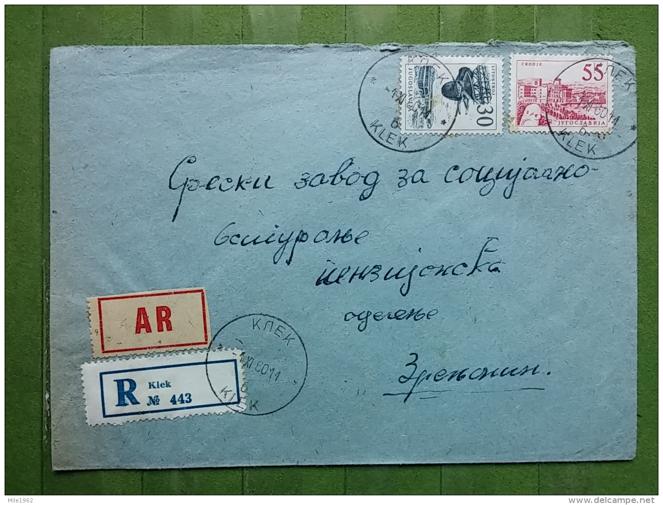 LETTER, COVER YUGOSLAVIA, SERBIA, KLEK - Covers & Documents