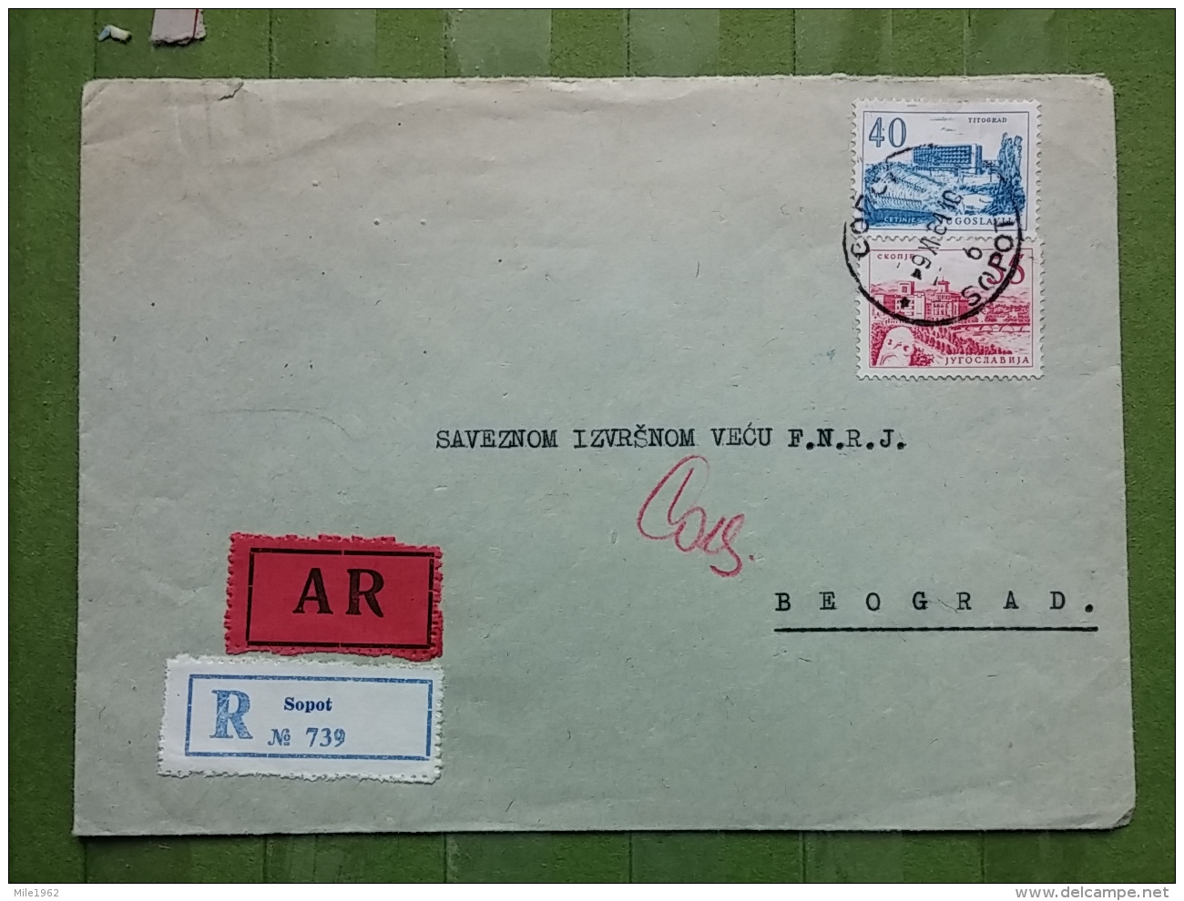 LETTER, COVER YUGOSLAVIA, SERBIA, SOPOT - Covers & Documents