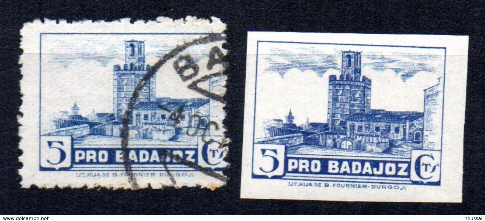 Viñetas Nº 38/38s Pro Badajoz. - Viñetas De La Guerra Civil