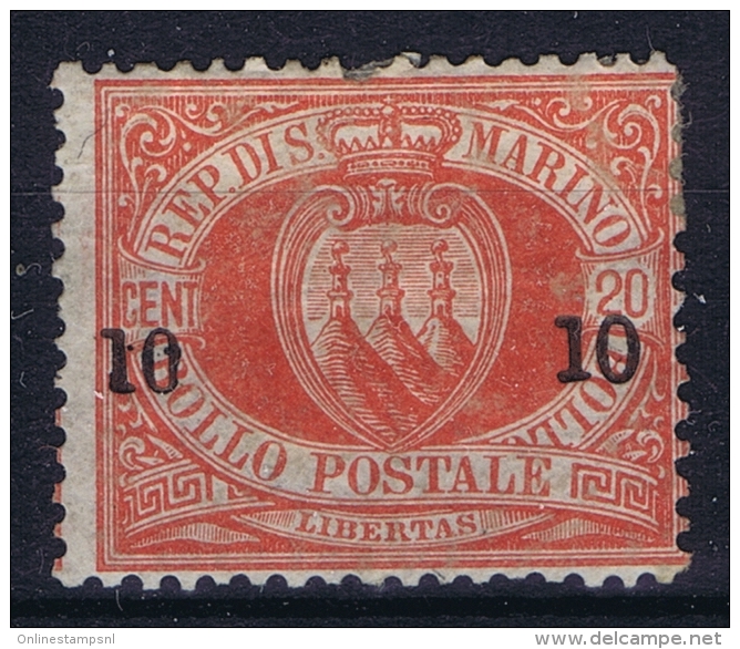 San Marino: Mi Nr 11 MH/* Falz/ Charniere 1892 - Nuovi