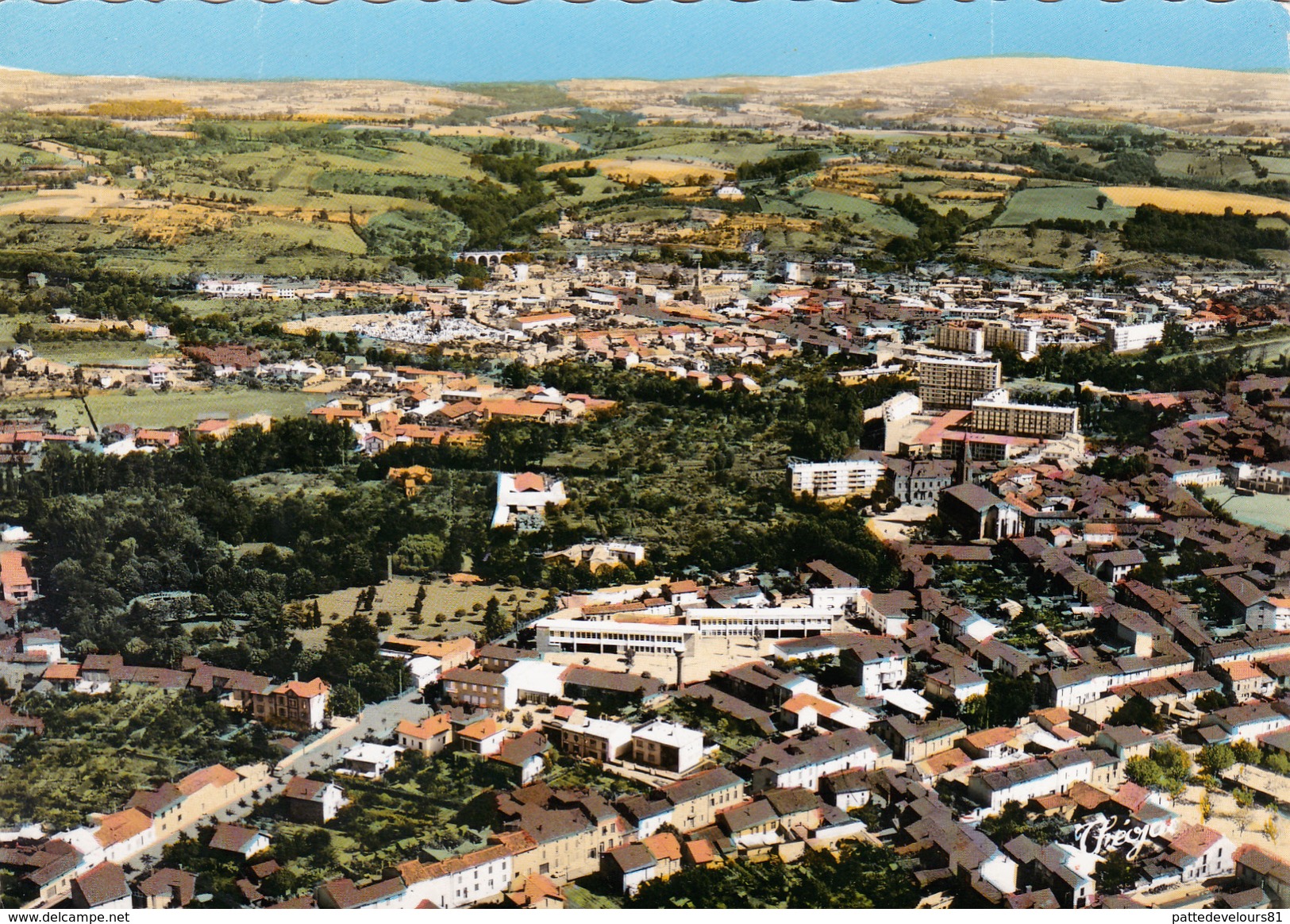 CPSM Dentelée (81) CARMAUX Vue Du Ciel - Carmaux