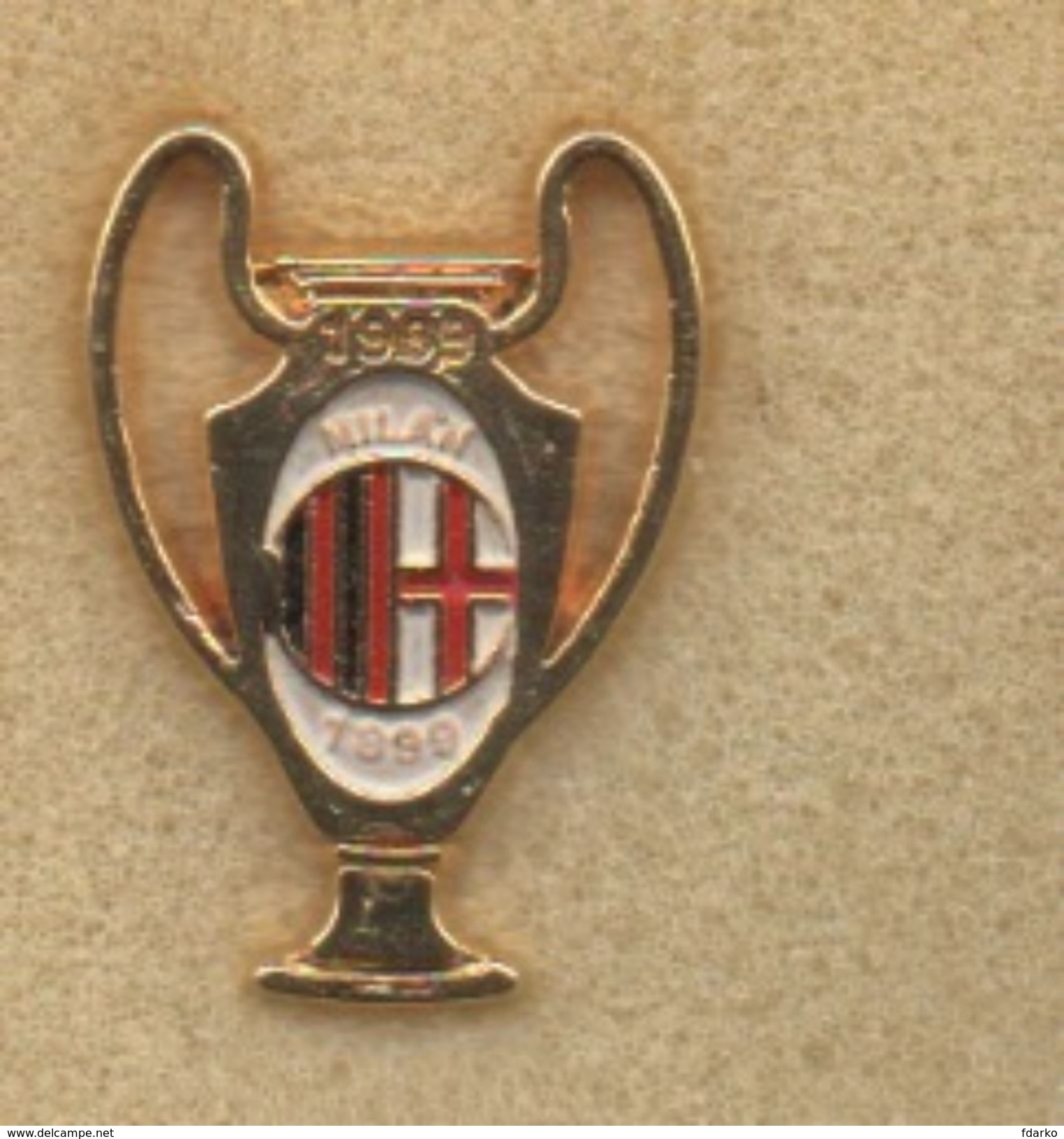 Pqm2 Milan Coppa Campioni 1989 Rossonero Soccer Pins Football Sport - Calcio