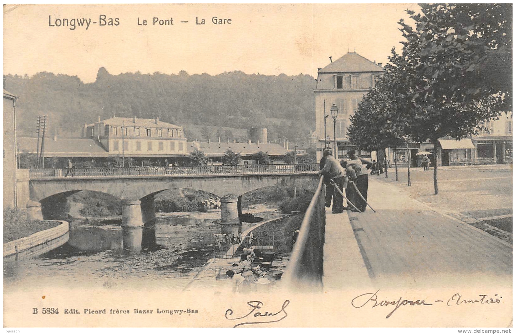 MEURTHE ET MOSELLE  54   LONGWY - BAS  LE PONT  LA GARE - Longwy