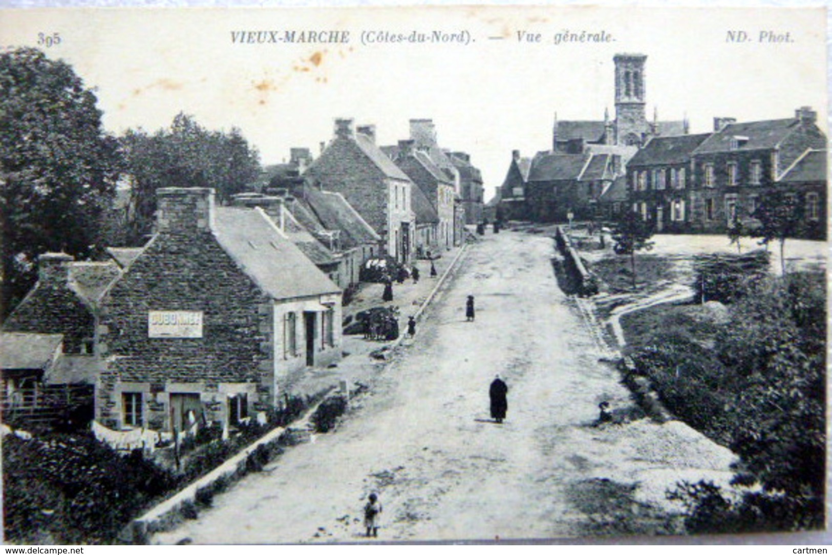 22 VIEUX MARCHE VUE GENERALE PANORAMIQUE - Loudéac