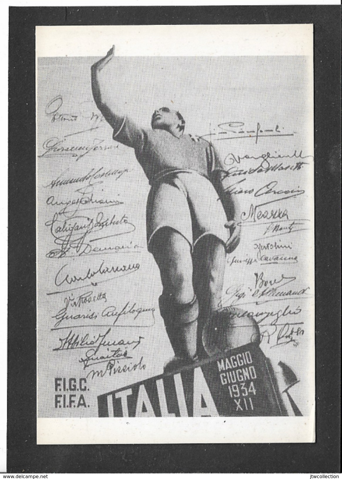 Italia Campione Del Mondo 1934 - Non Viaggiata - Soccer