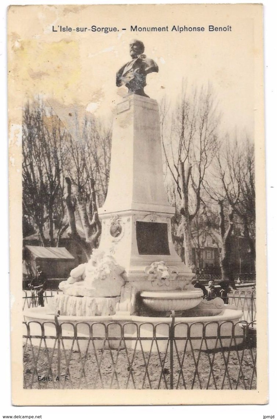 84 - L'Isle Sur Sorgue - Monument Alphonse Benoît - L'Isle Sur Sorgue