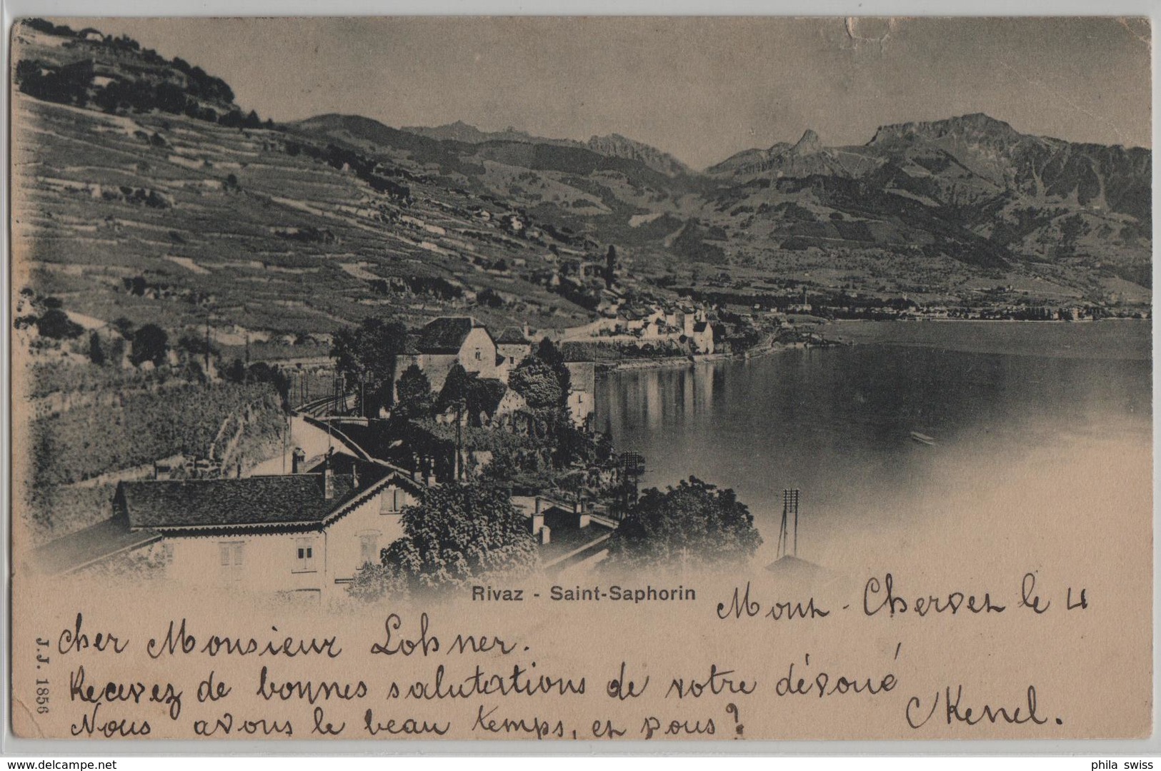 Rivaz - Saint-Saphorin - Photo: Jullien Freres No. 1856 - Rivaz