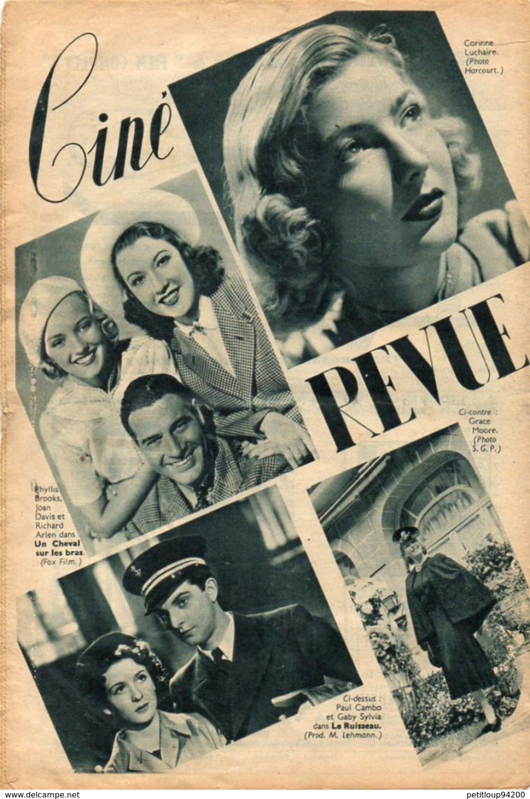 REVUE LE FILM COMPLET Du SAMEDI Gargousse *MM.BACH *S.FABRE *MONTEL*M.FONTAL *SINOEL *J.FUSIER-GIR  Janvier 1939 - Magazines