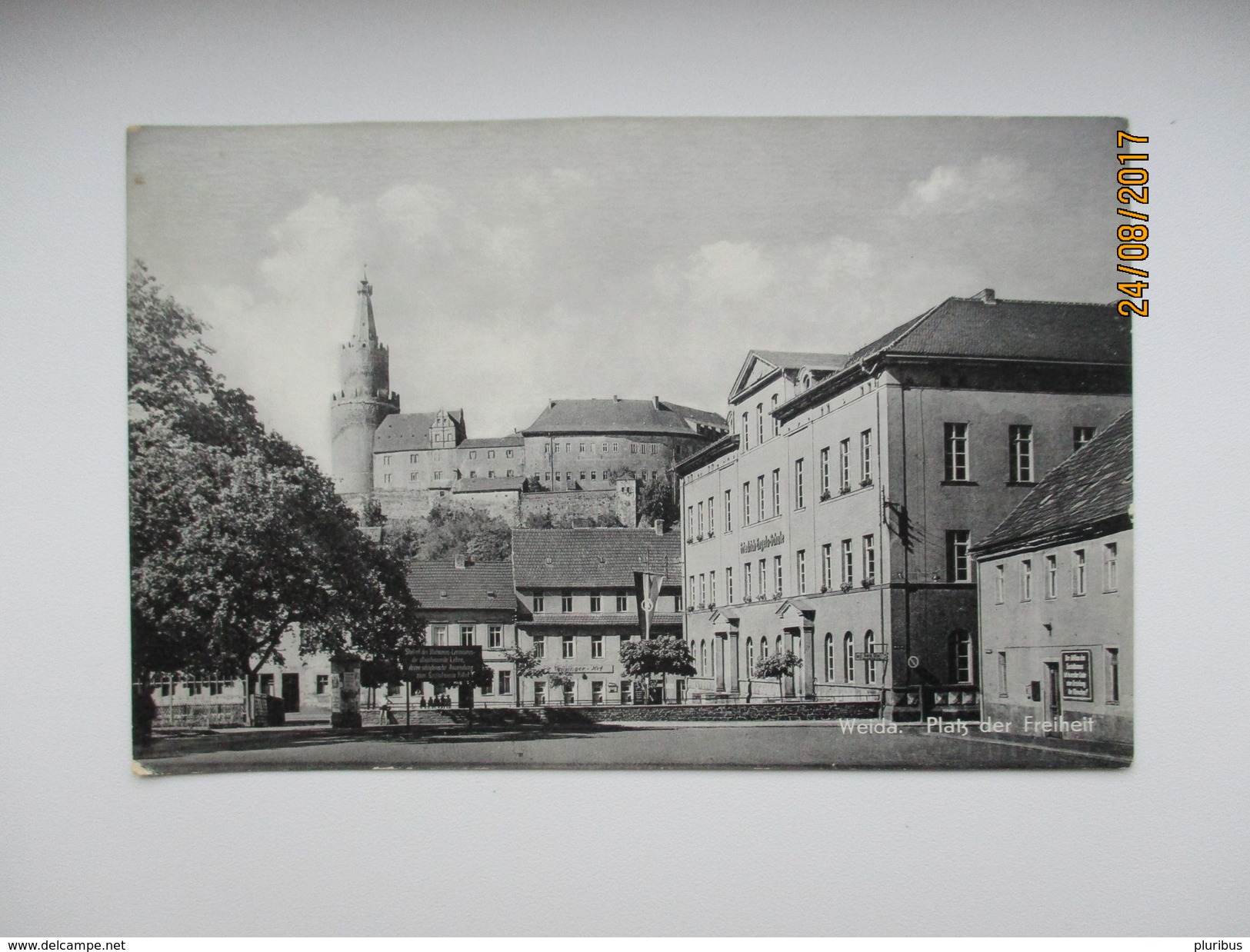 WEIDA PLATZ DER FREIHEIT , OLD POSTCARD  , 0 - Weida