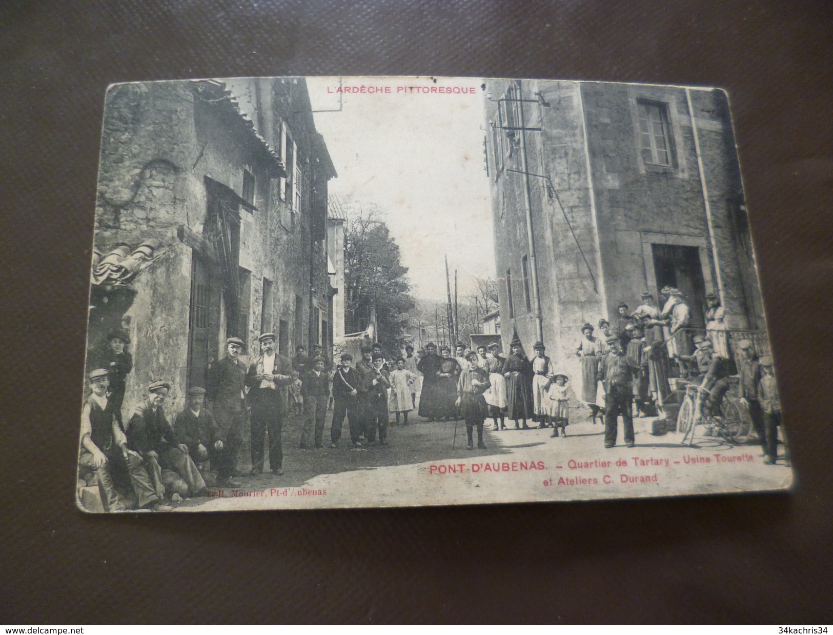 CPA  07 Ardèche Pont D'Aubenas Quartier Du Tartary Usine Tourette Et Ateliers Durand Coins émoussés Sinon TBE - Otros & Sin Clasificación