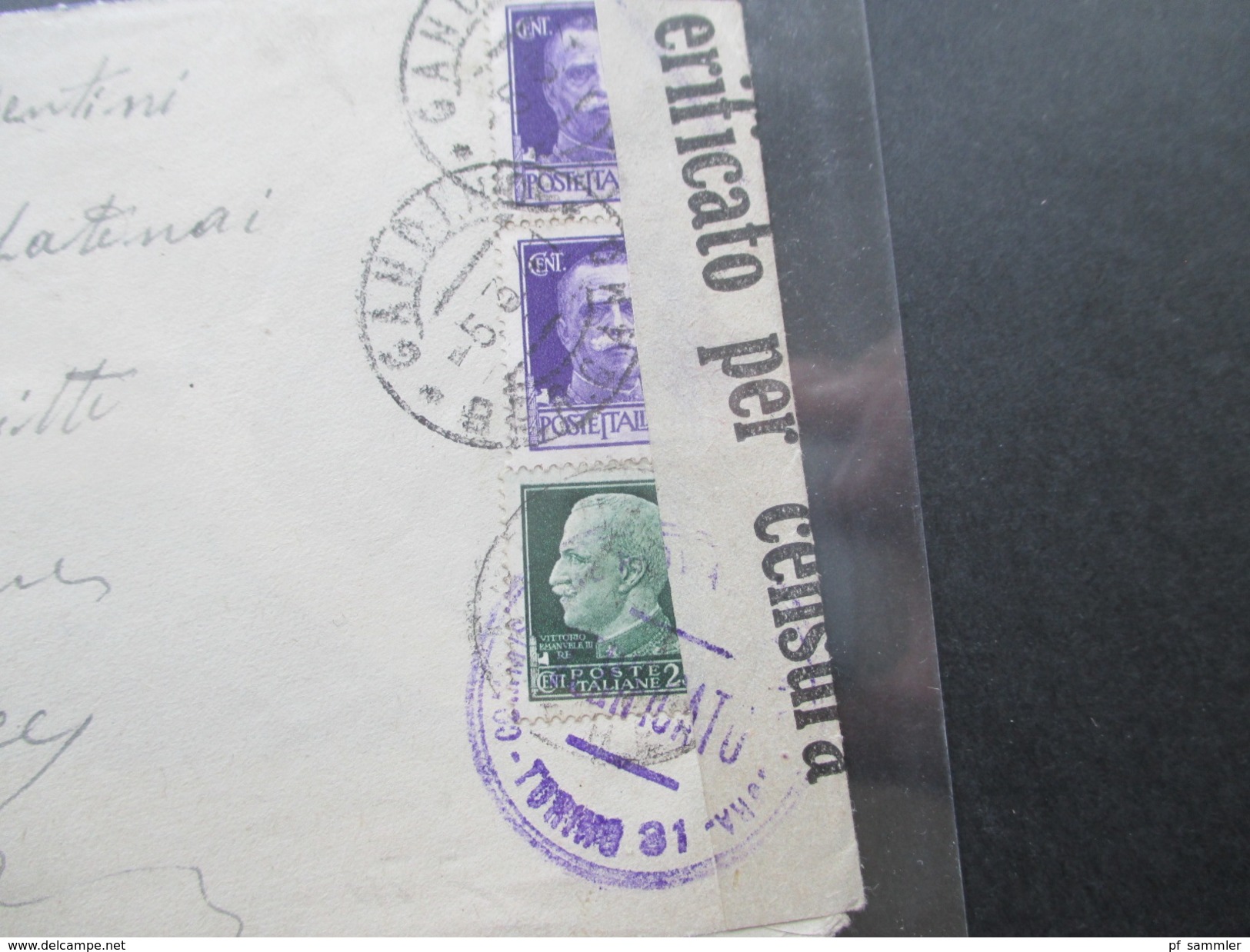 Italien 1941 Zensurpost Nach Frankreich Viele Zensurstempel. OKW Wehrmacht / Verificato Per Censura Torino 31 Usw... - Propaganda Di Guerra