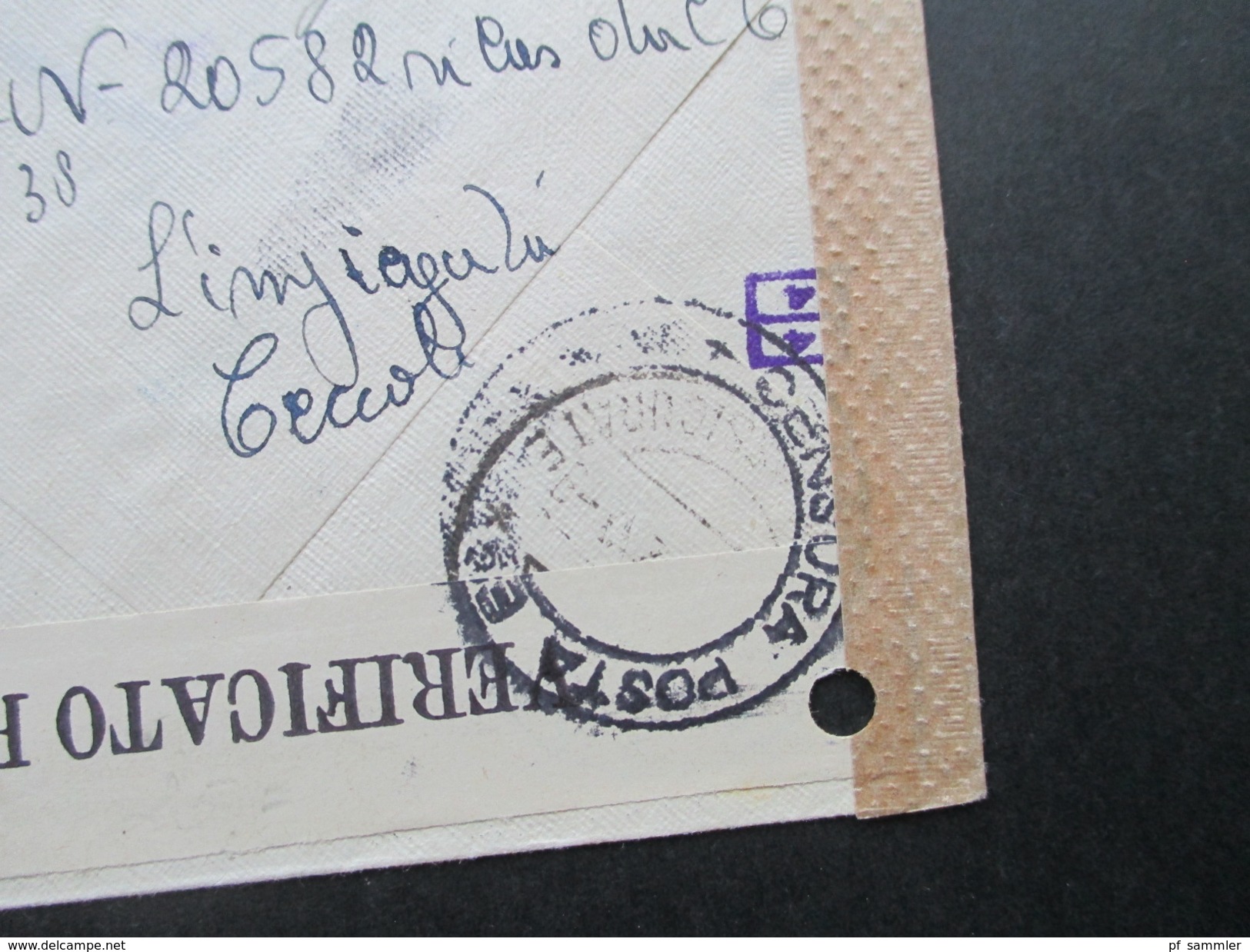 Italien 1942 Zensurpost Zara Dalmatien viele Zensurstempel / Mehrfachzensur . OKW Wehrmacht / Censura Posta