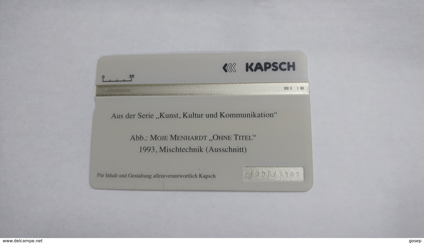 Austria-(f17)-kapsch-menhardt-(604l)-tirage-10.000-used Card+1 Card Prepiad Free - Austria